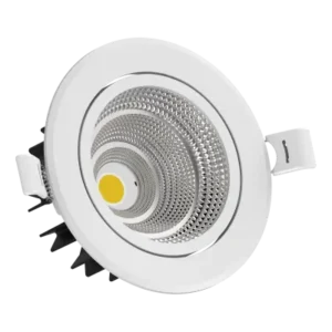 Wortmann WTpearl COB Swivel 36W LED Downlight – Round | Cool White
