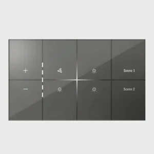 Wortmann 1 Fan Regulator, 3 ONOFF Switch, 2 Scene Sense Grey Smart Switch