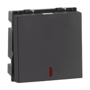 Wortmann 10A 240V Mega Switch With Indicator – Matte Black