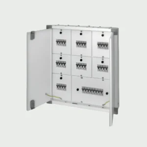 Wortmann 12 Way Double Door TPN Distribution Board – Grey White (IP42)