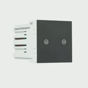 Wortmann 2M Curtain Relay Switch – Smart Wi-Fi (2.4 GHz), 2 Module, Motorized Curtain Control, Grey