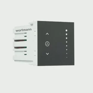 Wortmann 2M Smart Fan Regulator – Wi-Fi (2.4 GHz), 8-Step Capacitive Control, Grey, Retrofit-Friendly