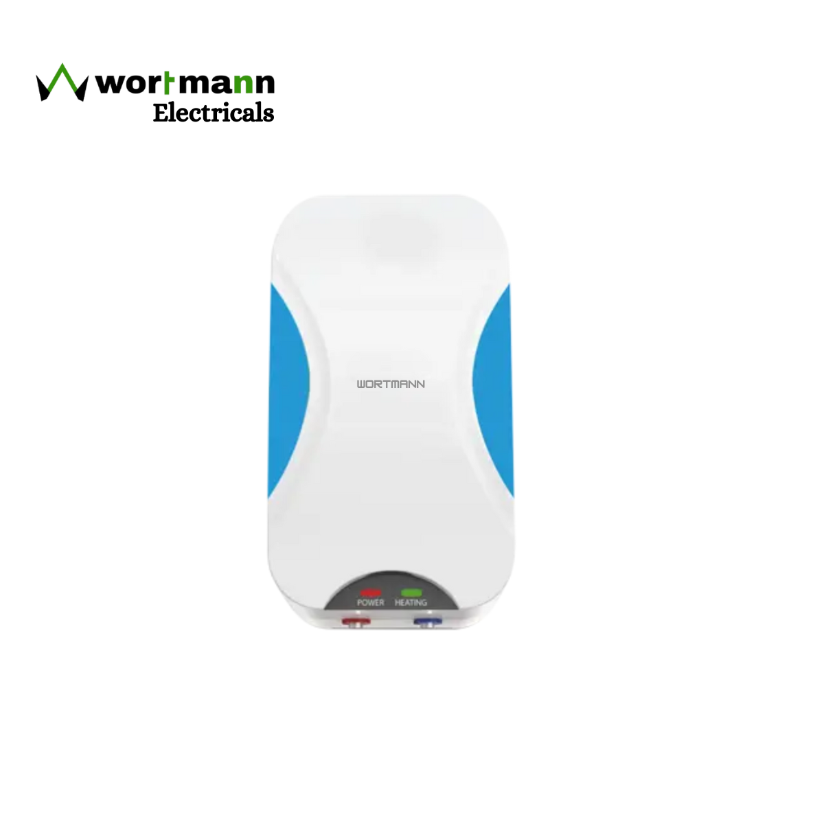 Wortmann 3 KW WINTENSO Instant Water Heater – 3 to 5 Litres (White Blue)
