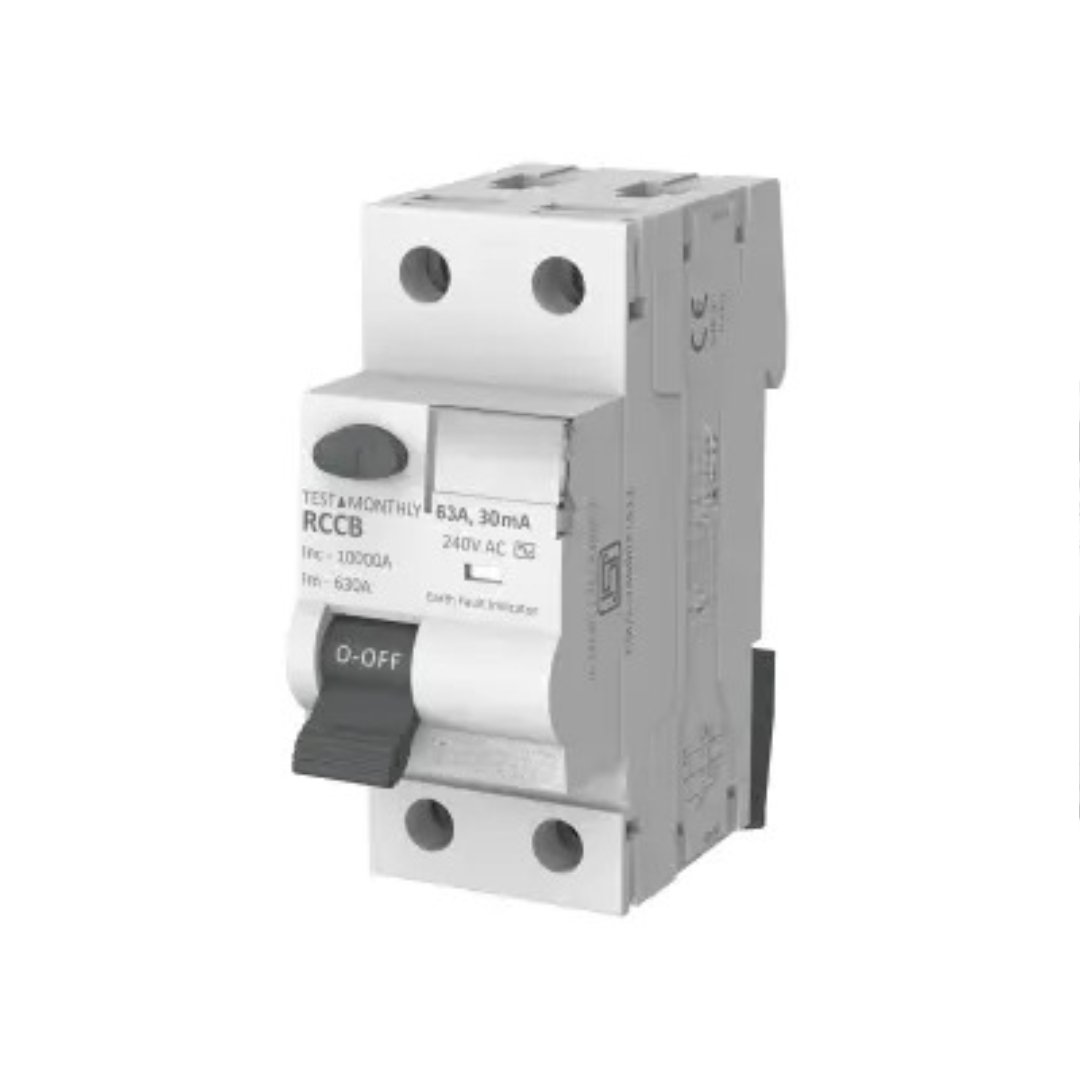 Wortmann 63A DP RCCB – 10kA | 100mA Sensitivity | Advanced Electrical Safety Device