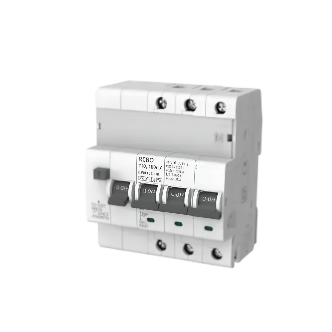 Wortmann 63A TPN RCBO – 10kA | 100mA | Advanced Electrical Safety Device with Overcurrent & Leakage Protection