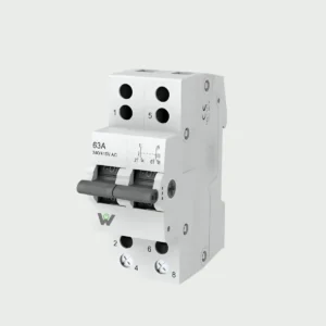 Wortmann DP Pole MCB Changeover Switch in (25A, 40A, 63A ) Ampere