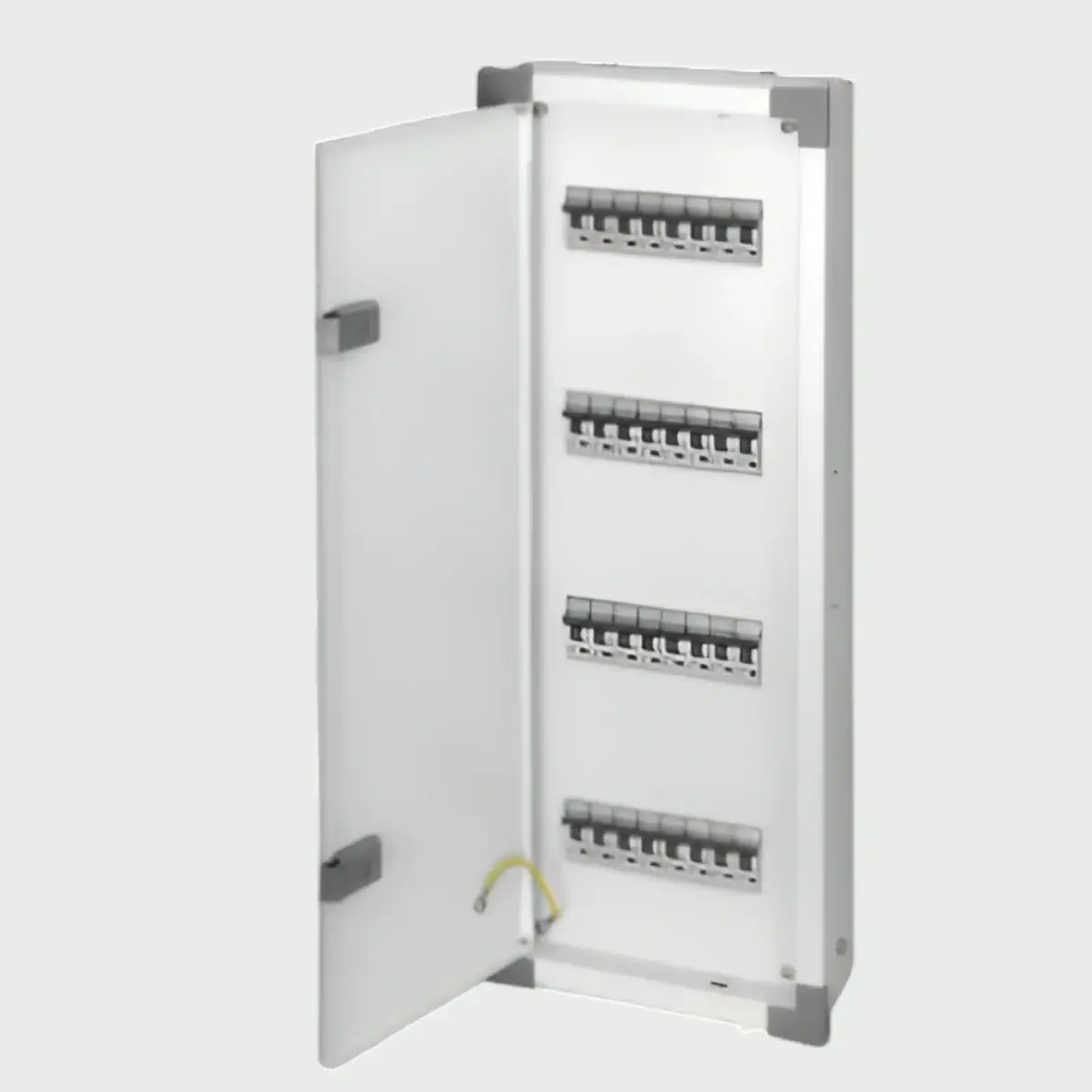 Wortmann Double Door 12+2W (8+6+36) TPN Phase Distribution Board – Grey White