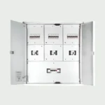 Wortmann Double Door 12W TPN Phase Distribution Board – Grey White