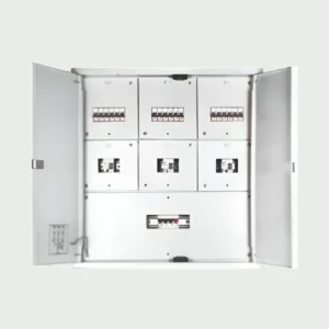 Wortmann Double Door 12W TPN Phase Distribution Board – Grey White