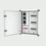 Wortmann Double Door 8W (8+24) 63A TPN Phase Distribution Board – Grey White