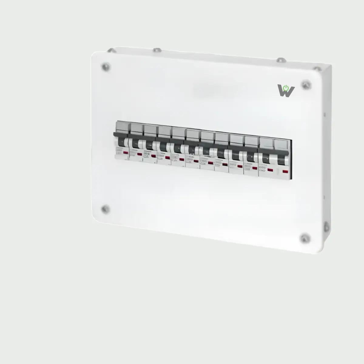 Wortmann Single Door 4W SPN Phase Distribution Board – Grey White