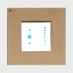 Wortmann Smart Fan Regulator – Wi-Fi (2.4 GHz), 8-Step Capacitive Control, 2 Module, Retrofit-Friendly, Grey