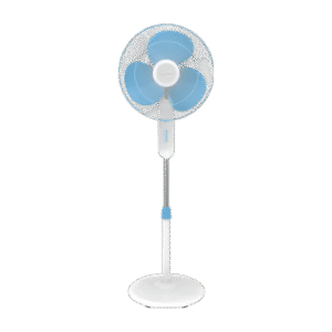 Wortmann Warvo Anti-Mosquito Pedestal Fan with 400mm Sweep and 3 Blades in Sky Blue (with copper Motor)